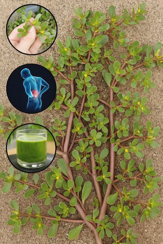 Verdolaga en el jardín