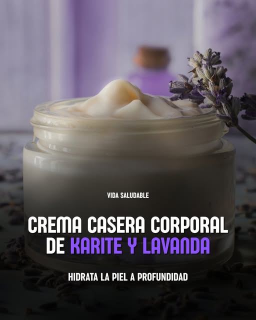 Crema Casera Corporal de Karité y Lavanda