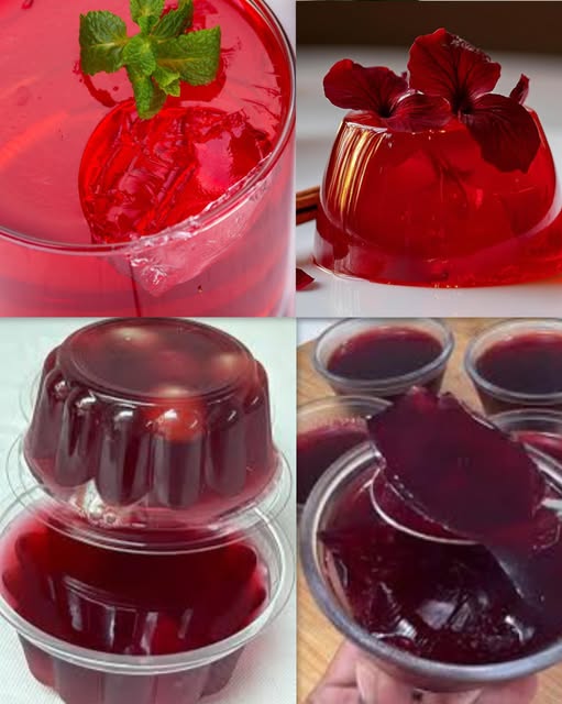 Gelatina de Jamaica con clavo de olor en diferentes presentaciones