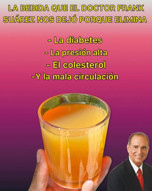 Bebida saludable del Dr. Frank Suárez