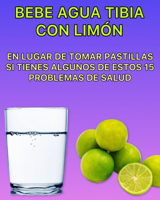 Agua tibia con limón