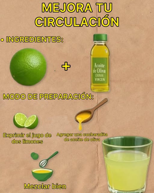 Receta para mejorar la circulación con aceite de oliva y limón