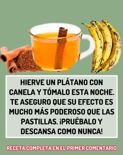 Té de Plátano con Canela