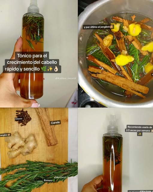 Tónico para el crecimiento del cabello rápido y sencillo