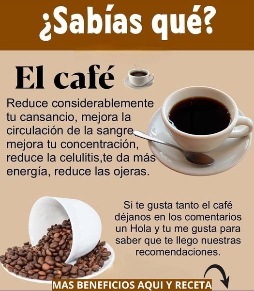 Infografía sobre café y beneficios