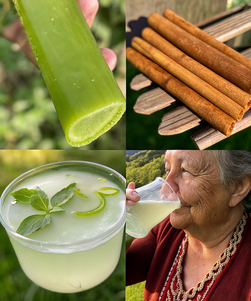 Bebida saludable de sábila y canela