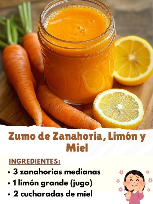 Zumo de Zanahoria, Limón y Miel