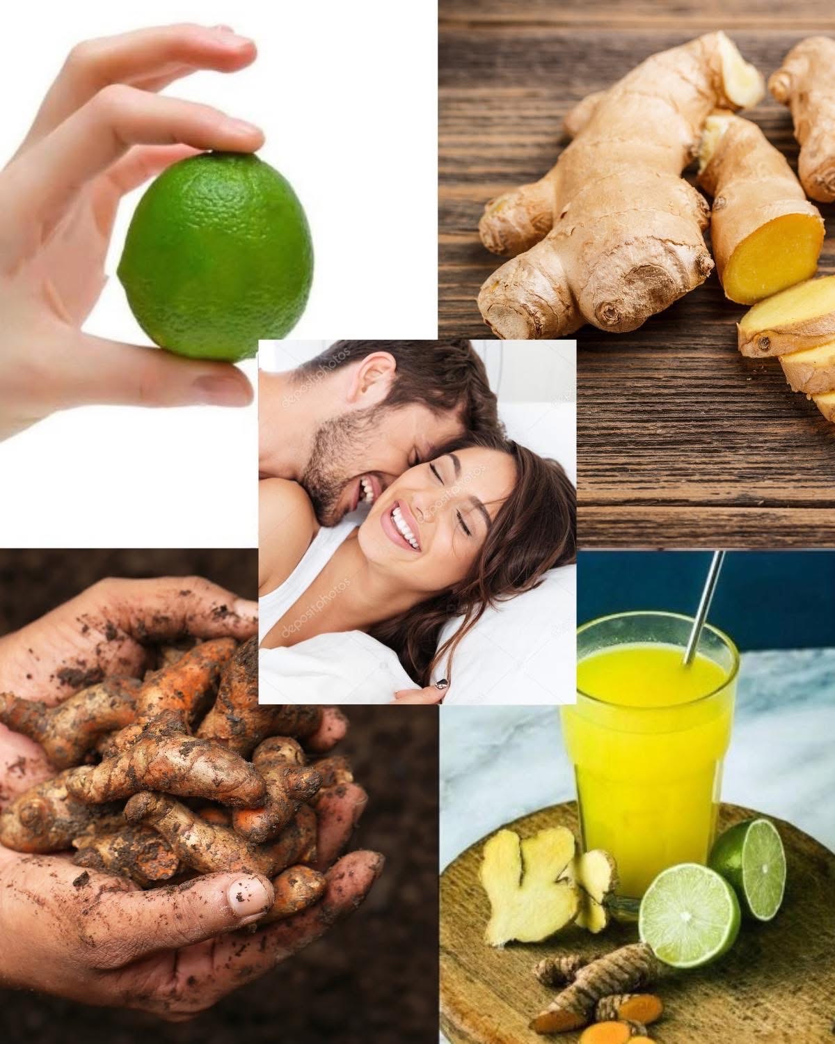 Ingredientes naturales: Lima, Jengibre y Cúrcuma