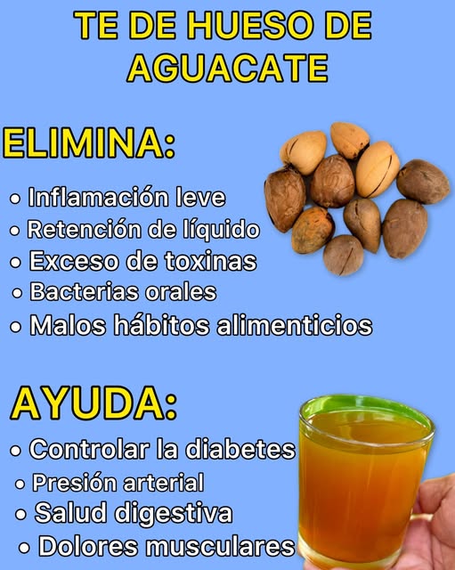 Té de hueso de aguacate