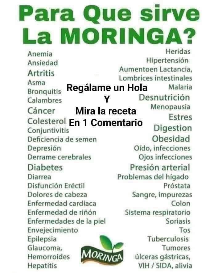 Beneficios de la moringa