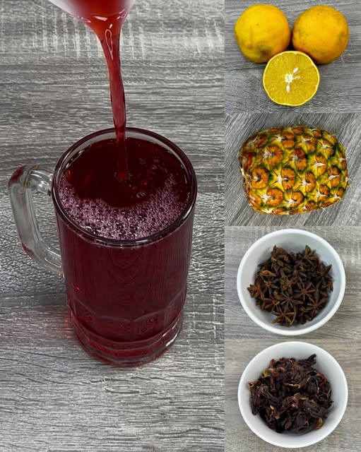 Ingredientes para la bebida natural