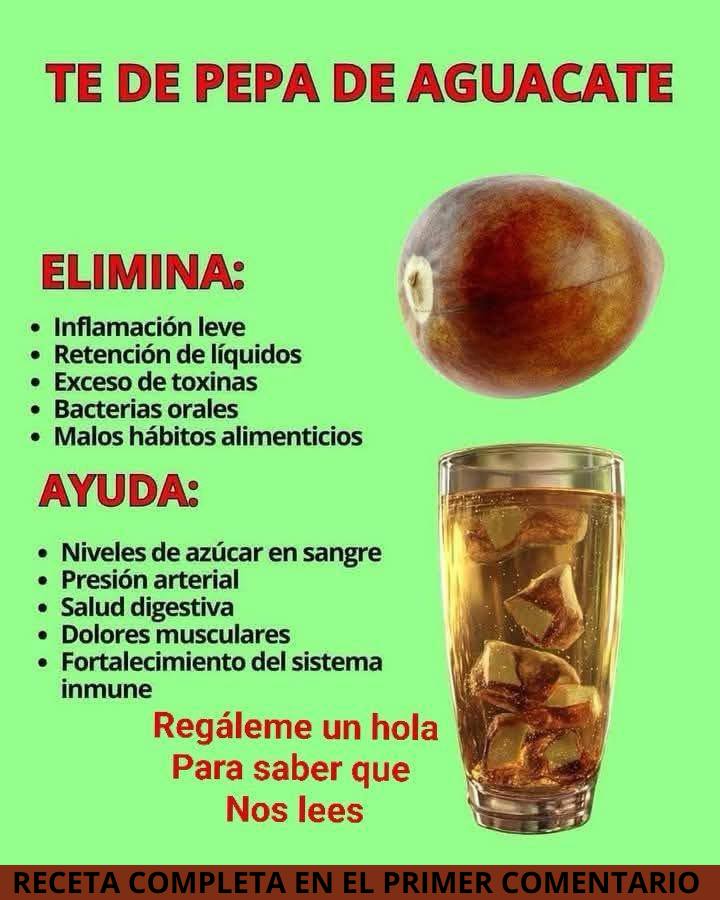 Té de semilla de aguacate