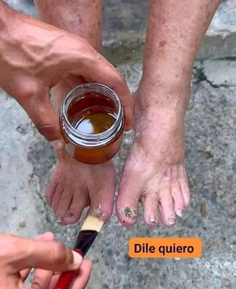 Aplicación del rompe hongos