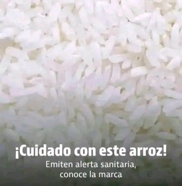 Alerta sanitaria sobre arroz