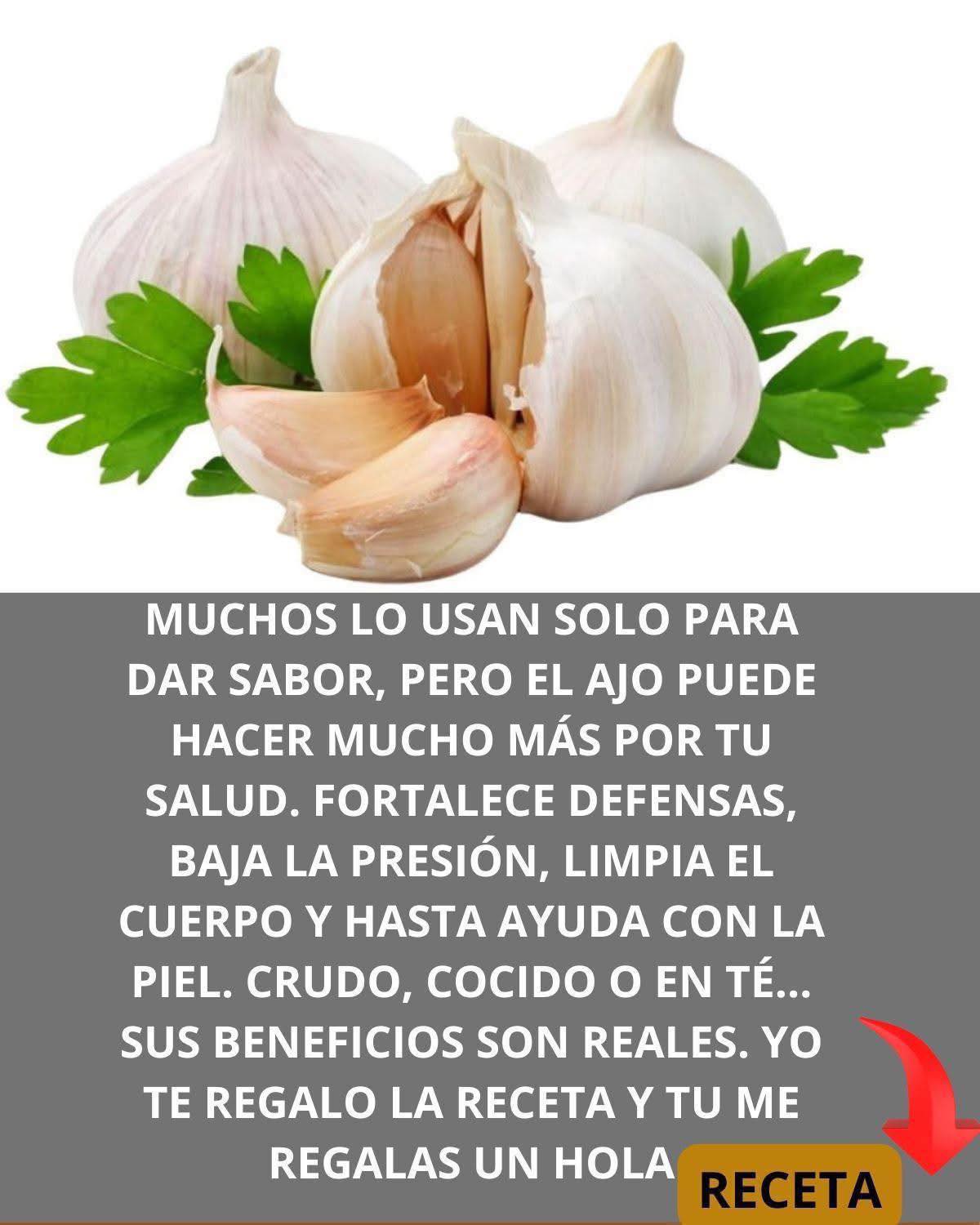 Ajos y hojas de perejil