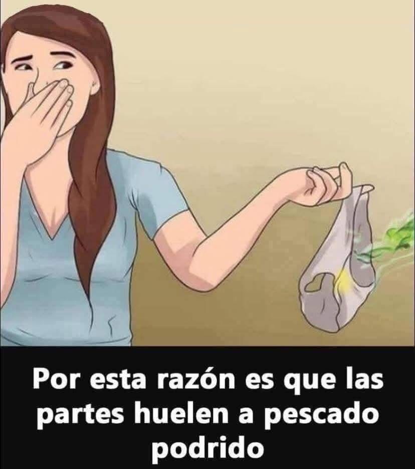 Ilustración sobre el mal olor en la ropa interior