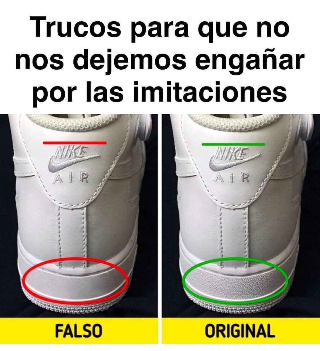 Comparativa entre zapatillas originales y falsas
