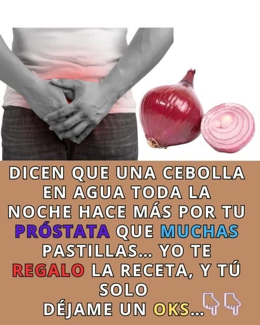 Cebolla y agua como remedio natural