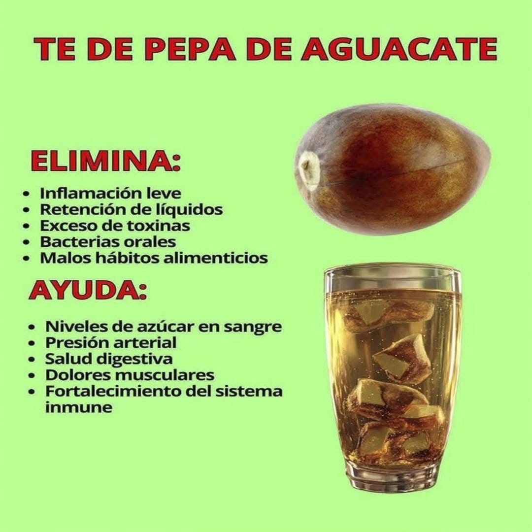 Té de pepa de aguacate