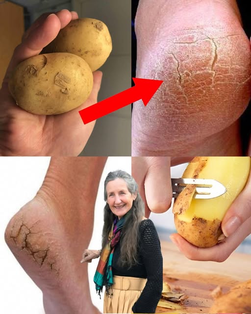 Papas como remedio natural para talones agrietados