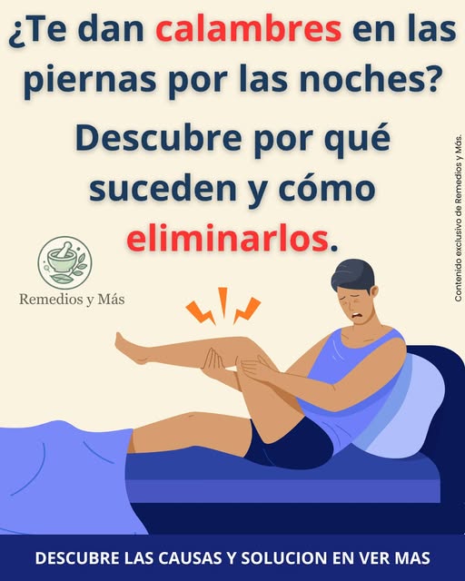 Persona sufriendo calambres en las piernas durante la noche