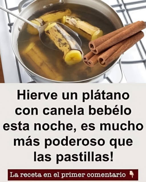 Infusión de Plátano con Canela
