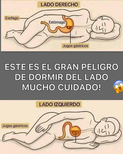 Posición de dormir que afecta el sistema digestivo