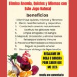 Jugo Natural para Combatir Anemia, Quistes y Miomas