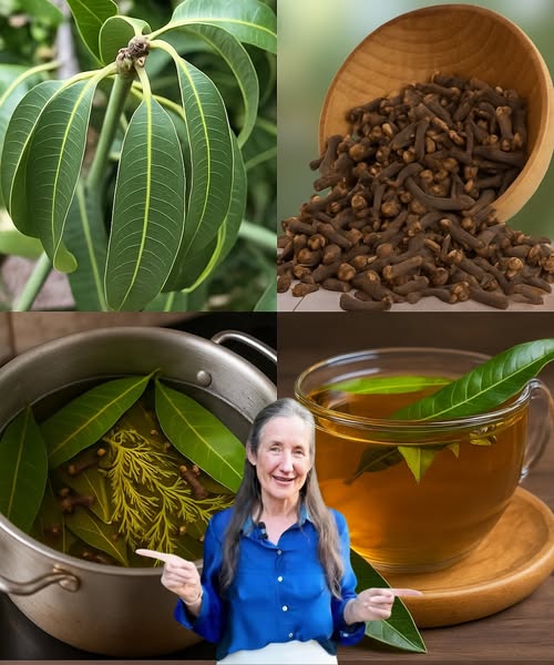 Ingredientes y preparación de Té de Hojas de Mango con Clavo