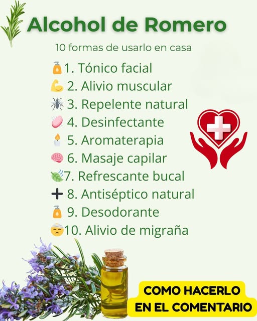 Uso del Alcohol de Romero