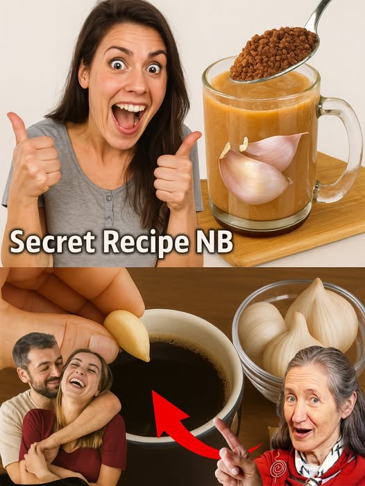 Agregando ajo al café