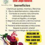 Jugo Natural para Combatir la Anemia y Eliminar Quistes y Miomas