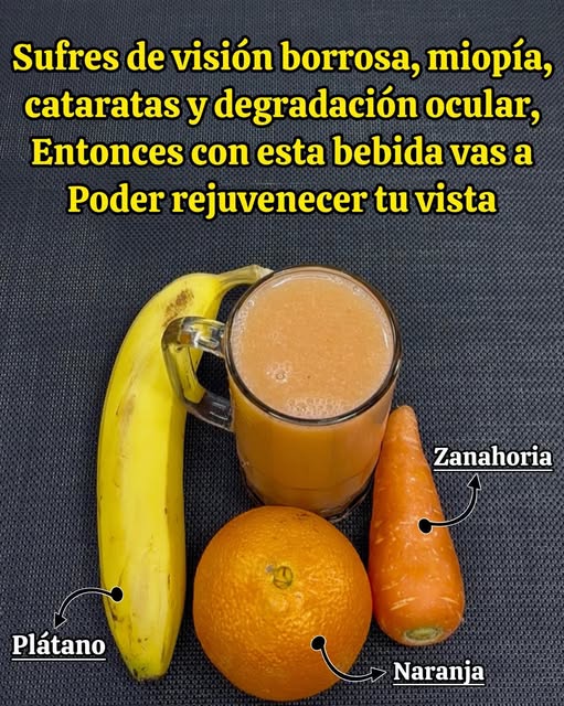 Bebida natural para mejorar la salud ocular
