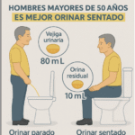 ¿Por Qué los Hombres Deberían Orinar Sentados Después de los 50 Años?