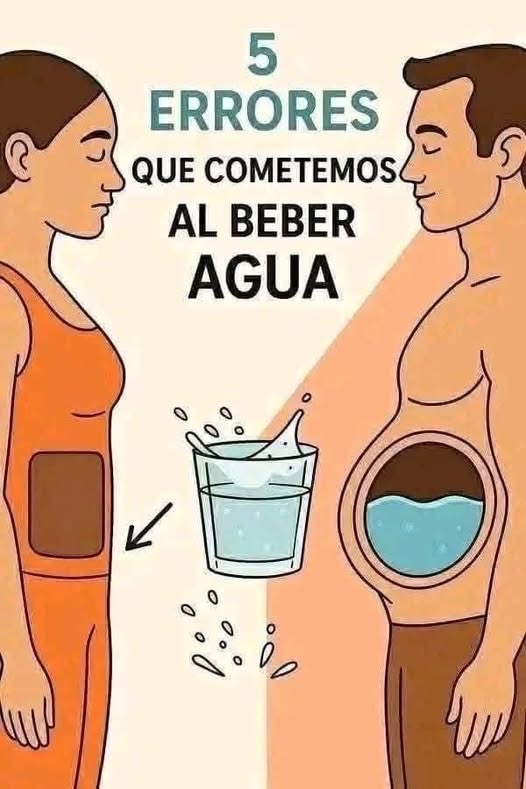 Errores comunes al beber agua