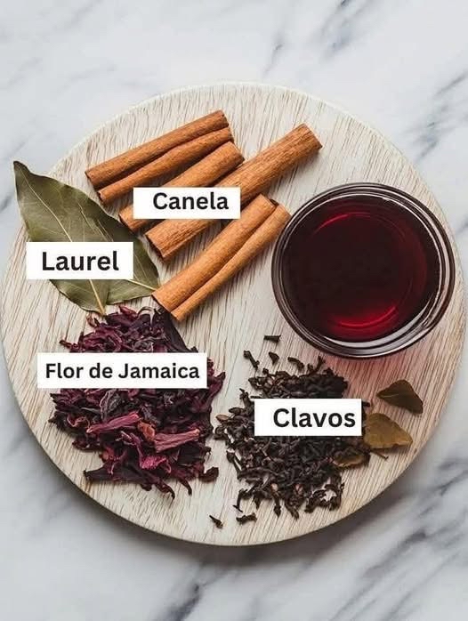 Ingredientes naturales para la infusión
