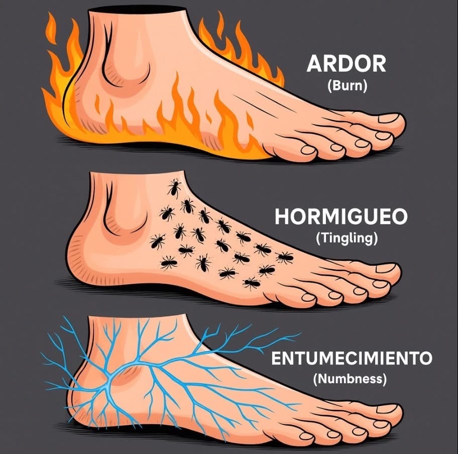 Síntomas en los pies