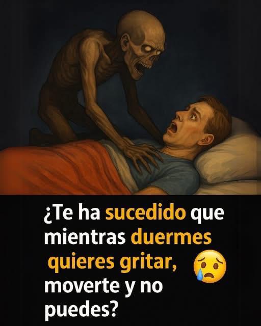 Ilustración de parálisis del sueño