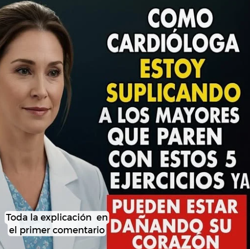 Cardióloga advirtiendo sobre ejercicios dañinos para el corazón