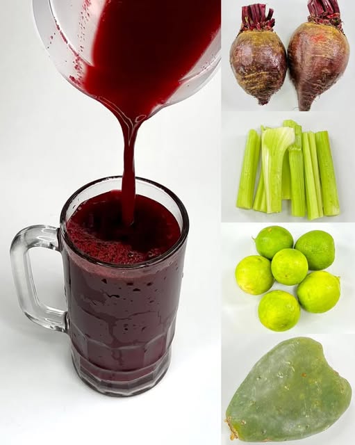 Preparación de un jugo natural a base de remolacha, apio, limón y chayote
