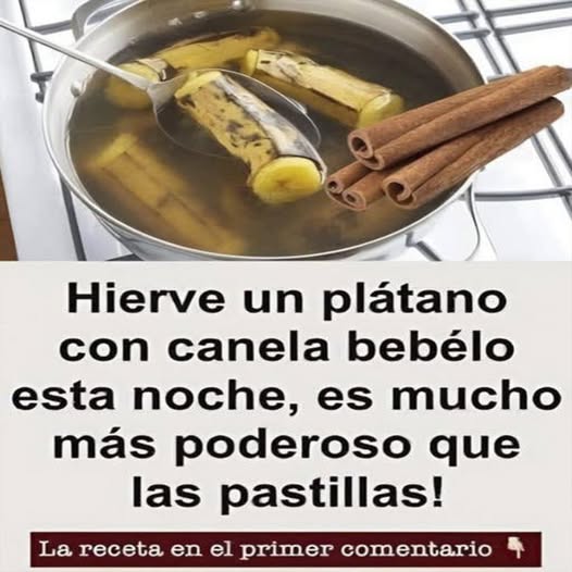 Hervir plátano con canela