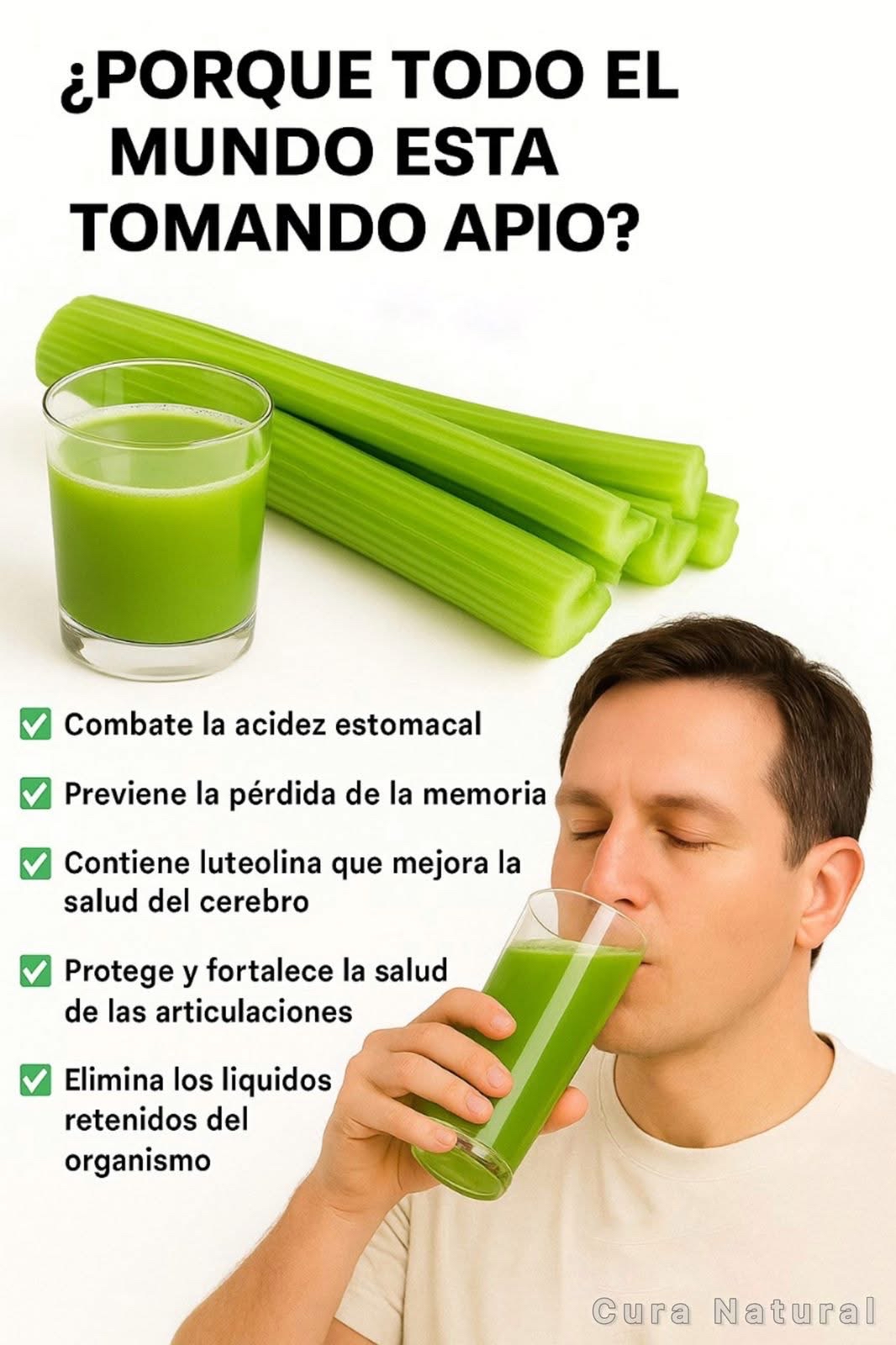Beneficios del jugo de apio