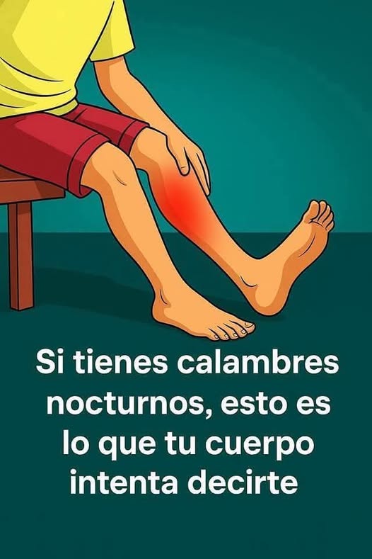 Persona con calambres en la pierna