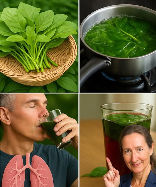 El proceso de usar espinacas