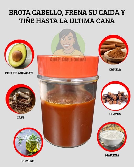 Mezcla natural para el cabello