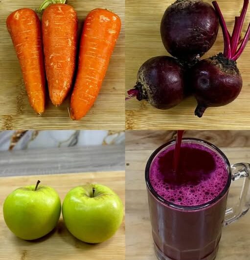 El Poderoso Licuado Natural de Zanahorias, Remolachas y Manzanas