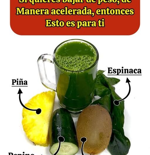 Bebida Verde para Bajar de Peso Rápidamente