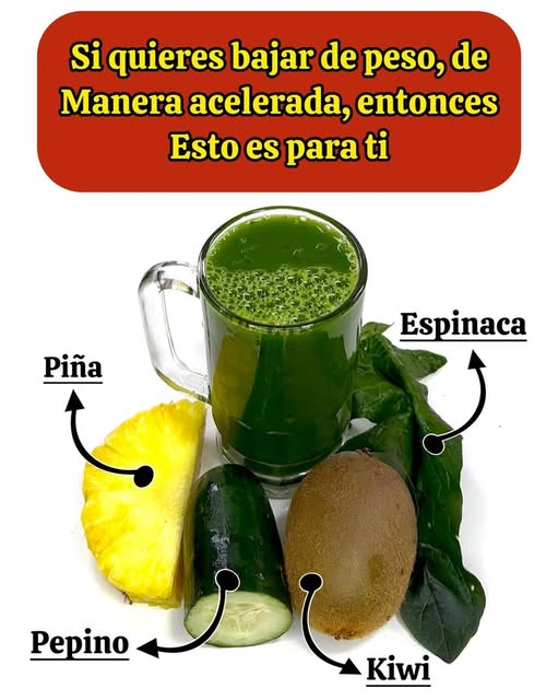 Bebida Verde para perder peso