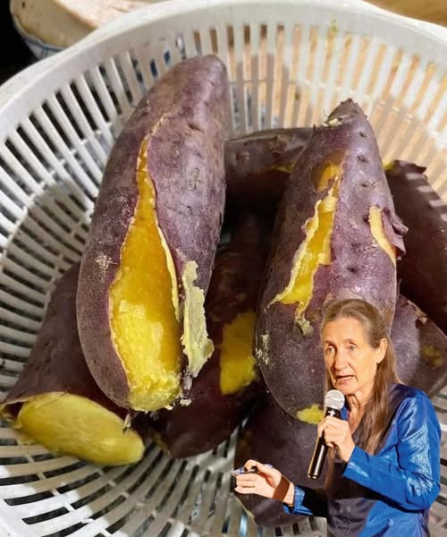 Batatas cocidas en colador