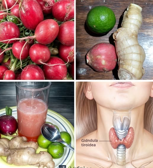 Rábanos, jengibre y miel